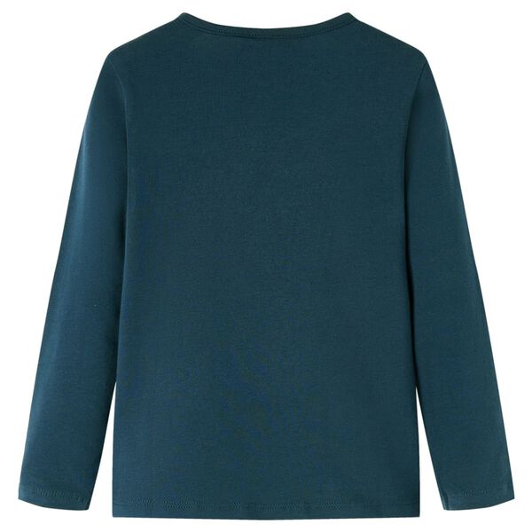 T-shirt pour enfants à manches longues vert foncé 92