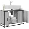 vidaXL Armoire de lavabo de salle de bain sonoma gris 90x33x60 cm