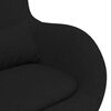 vidaXL Fauteuil &oelig;uf Noir 63 x 73 x 90 cm tissu