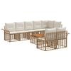 vidaXL Ensemble de canap&eacute;s d'ext&eacute;rieur 9 pc 8 place