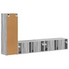 vidaXL Ensemble meuble TV 3 pcs Gris Sonoma Bois d'ing&eacute;nierie