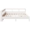 vidaXL Lit biblioth&egrave;que sans matelas blanc 180x200 cm bois pin massif