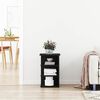 vidaXL Meuble d'appoint Ch&ecirc;ne noir 35 x 35 x 55 cm Bois d'ing&eacute;nierie