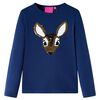 T-shirt enfants &agrave; manches longues bleu marine 104