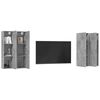 vidaXL Meubles TV 4 pcs Gris b&eacute;ton 30,5x30x110 cm Bois d'ing&eacute;nierie