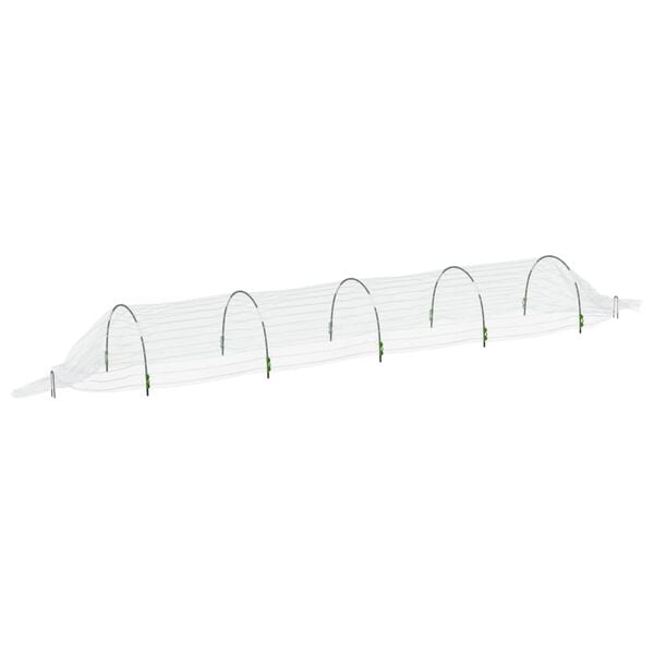 vidaXL Tunnels en filet 3 pcs 1,5x5 m fibre de verre et PP