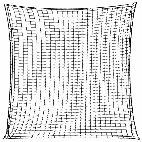 vidaXL Filet pour remorque avec corde &eacute;lastique noir 3x3 m PP