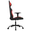 vidaXL Chaise de jeu Noir et rouge Tissu