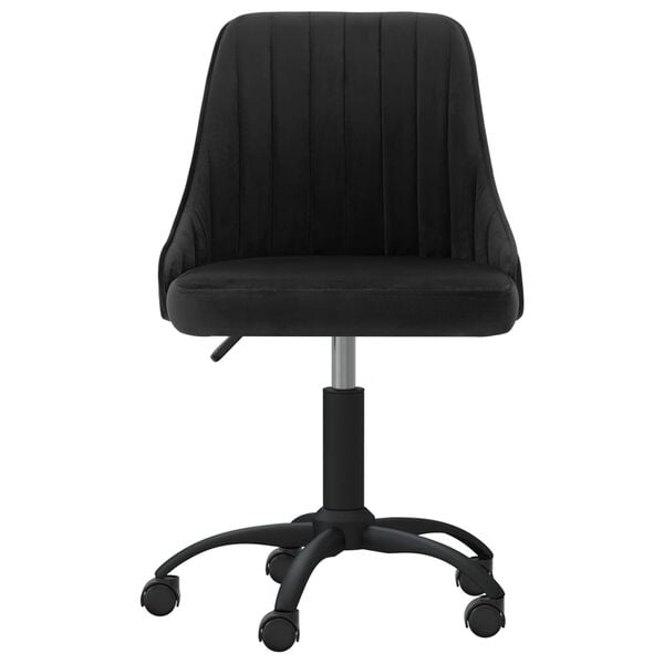 vidaXL Chaises pivotantes &agrave; manger lot de 6 noir velours