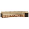 vidaXL Ensemble de canap&eacute;s d'ext&eacute;rieur 6 pc Naturel et Beige Polyester
