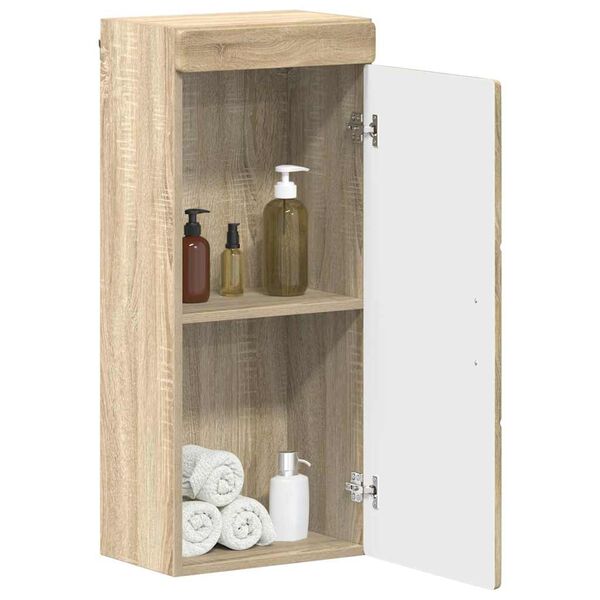 vidaXL Armoire murale de salle de bain avec &eacute;tag&egrave;re TULUM Ch&ecirc;ne Sonoma
