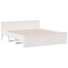 vidaXL Cadre de lit sans matelas avec t&ecirc;te de lit 180x200 cm bois pin