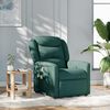 vidaXL Fauteuil de massage inclinable Vert fonc&eacute; Tissu