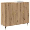vidaXL Buffet Ch&ecirc;ne artisanal 90 x 34 x 80 cm Bois d'ing&eacute;nierie