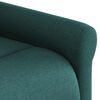 vidaXL Fauteuil de massage inclinable &eacute;lectrique Vert fonc&eacute; Tissu