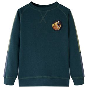 Sweat-shirt pour enfants vert mousse 116