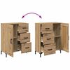 vidaXL Haut Armoire 2 pcs Ch&ecirc;ne artisanal Bois d'ing&eacute;nierie