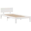 vidaXL Lit bibliothèque sans matelas blanc 100x200 cm bois pin massif