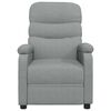 vidaXL Fauteuil &eacute;lectrique de massage Gris clair Tissu