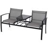 ProGarden Table et banc de jardin &agrave; deux places
