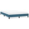 vidaXL Cadre de lit sans matelas bleu fonc&eacute; 140x220 cm velours