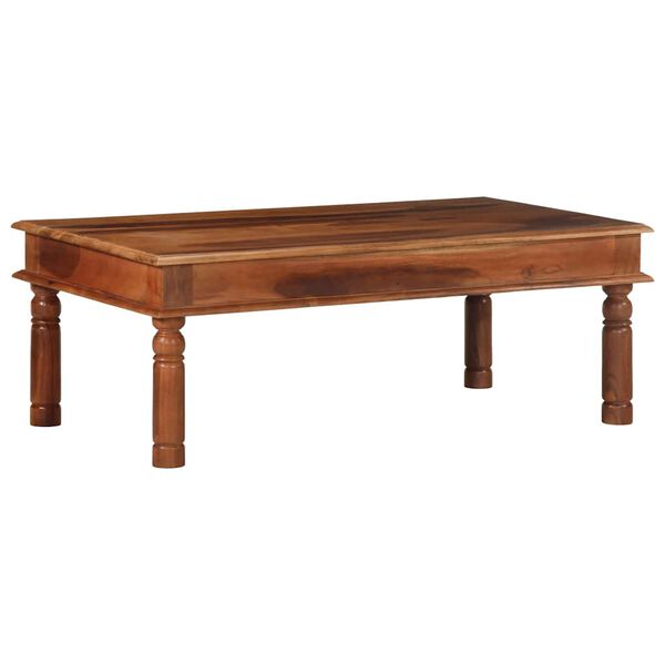 vidaXL Table basse 110x60x40 cm bois massif d'acacia