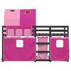 vidaXL Lit superpos&eacute; sans matelas rose 80x200 cm bois de pin massif