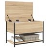 vidaXL Banc de rangement ch&ecirc;ne sonoma 70x42,5x47 cm bois d'ing&eacute;nierie