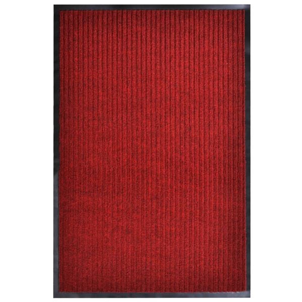 vidaXL Paillasson Rouge 117x220 cm PVC