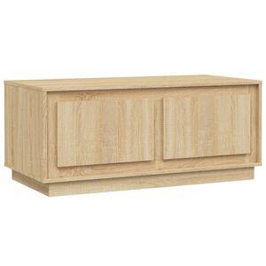 vidaXL Table basse ch&ecirc;ne sonoma 102x50x44 cm bois d'ing&eacute;nierie