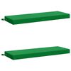 vidaXL Coussins de Banc SOEST 2 pc 100 % polyester Vert