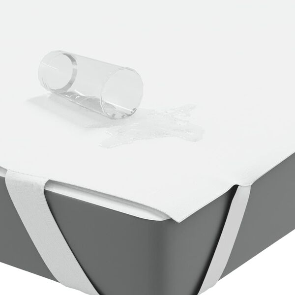 vidaXL Protège-matelas blanc 120x220 cm imperméable