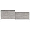 vidaXL Meuble TV gris b&eacute;ton 146,5x35x50 cm bois d'ing&eacute;nierie