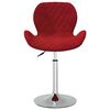 vidaXL Chaise pivotante de salle &agrave; manger Rouge bordeaux Velours