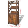 vidaXL Armoire de salle de bain Albuquerque Bois Marron 46x24x117,5 cm
