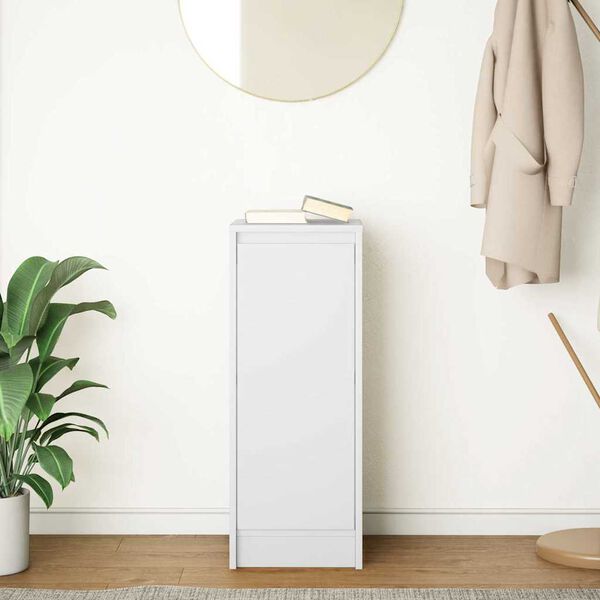 vidaXL Buffet blanc 29,5x34x76 cm bois d'ing&eacute;nierie