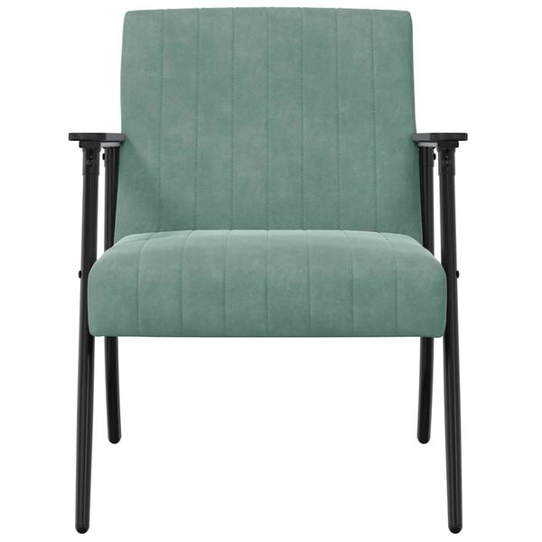 vidaXL fauteuil Vert Mer 59 x 75 x 78 cm Velours