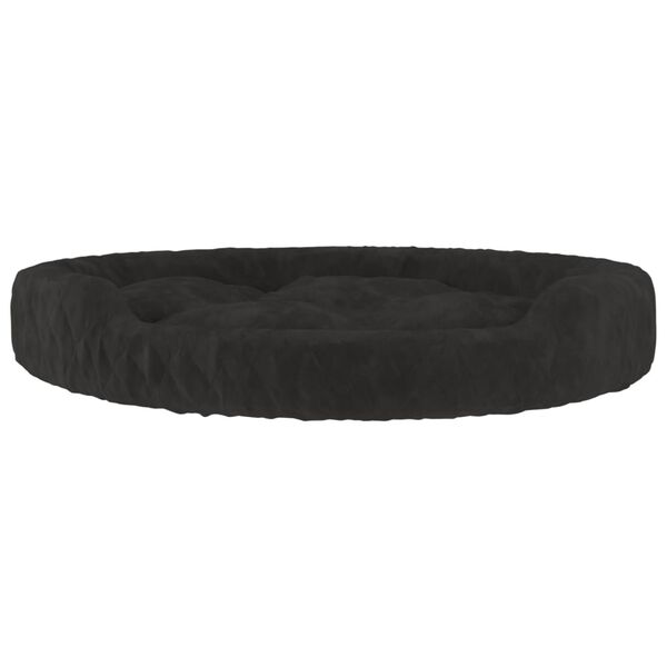 vidaXL Lit pour chien Noir 90x70x23 cm Peluche