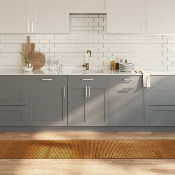 vidaXL Tapis rectangulaire marron 60x400 cm bambou