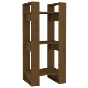 vidaXL Biblioth&egrave;que/Cloison Marron miel 41x35x91 cm Bois massif