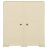 vidaXL Armoire plastique 79x43x85,5 cm design de bois blanc angora