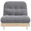 vidaXL Canap&eacute;-lit futon avec matelas 90x206x11 cm bois massif de pin