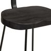 vidaXL Tabourets de bar lot de 2 noir 49x43x88 cm bois manguier massif