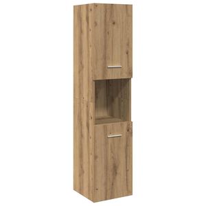 vidaXL Armoire de salle de bain suspendue chêne artisanal 30x30x130 cm