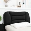 vidaXL Coussin de tête de lit Hvar noir 80 cm similicuir