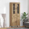 vidaXL Haut Armoire Montage mural Ch&ecirc;ne artisanal 69,5 x 34 x 180 cm