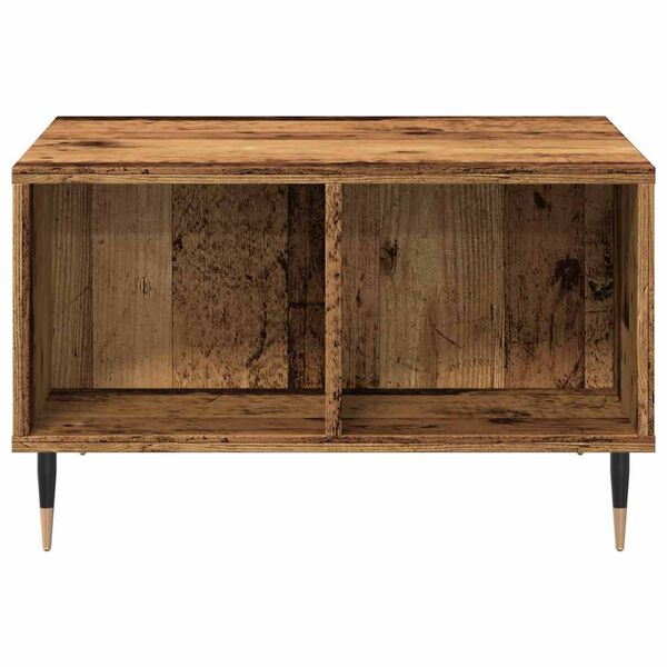 vidaXL Table basse vieux bois 60x50x36,5 cm bois d'ing&eacute;nierie
