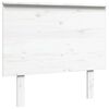 vidaXL T&ecirc;te de lit Blanc 94x6x82,5 cm Bois massif de pin