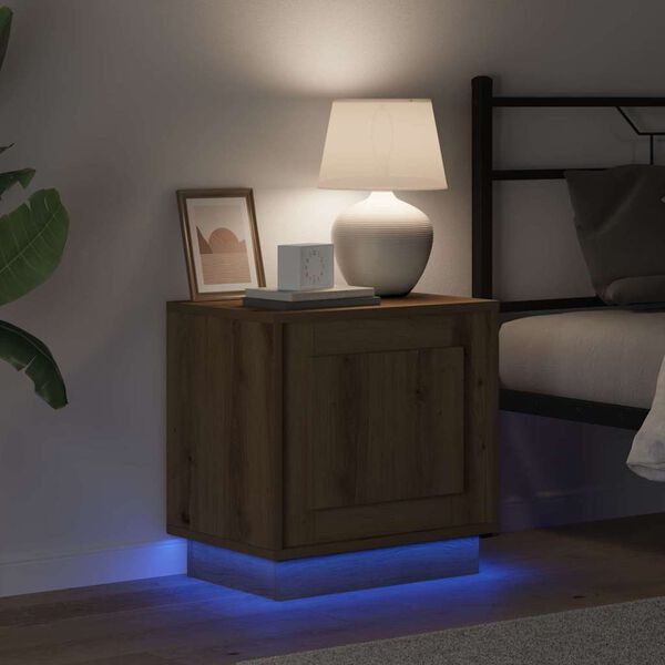 vidaXL Cabinet de chevet Ch&ecirc;ne artisanal 44 x 34,5 x 45 cm