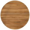 vidaXL Plateau de table &Oslash; 70 x 3,5 Rond Bois de teck massif Naturel